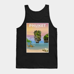 Phuket Thailand Travel and Tourism Advertising Print Tank Top